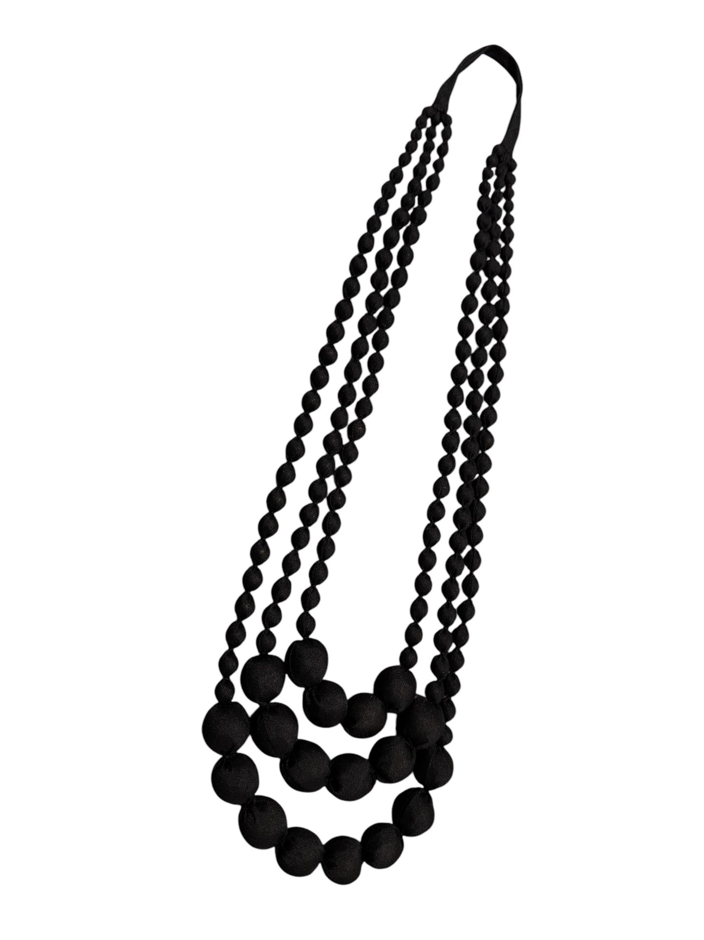 Silk Textile 3 Layer Necklace