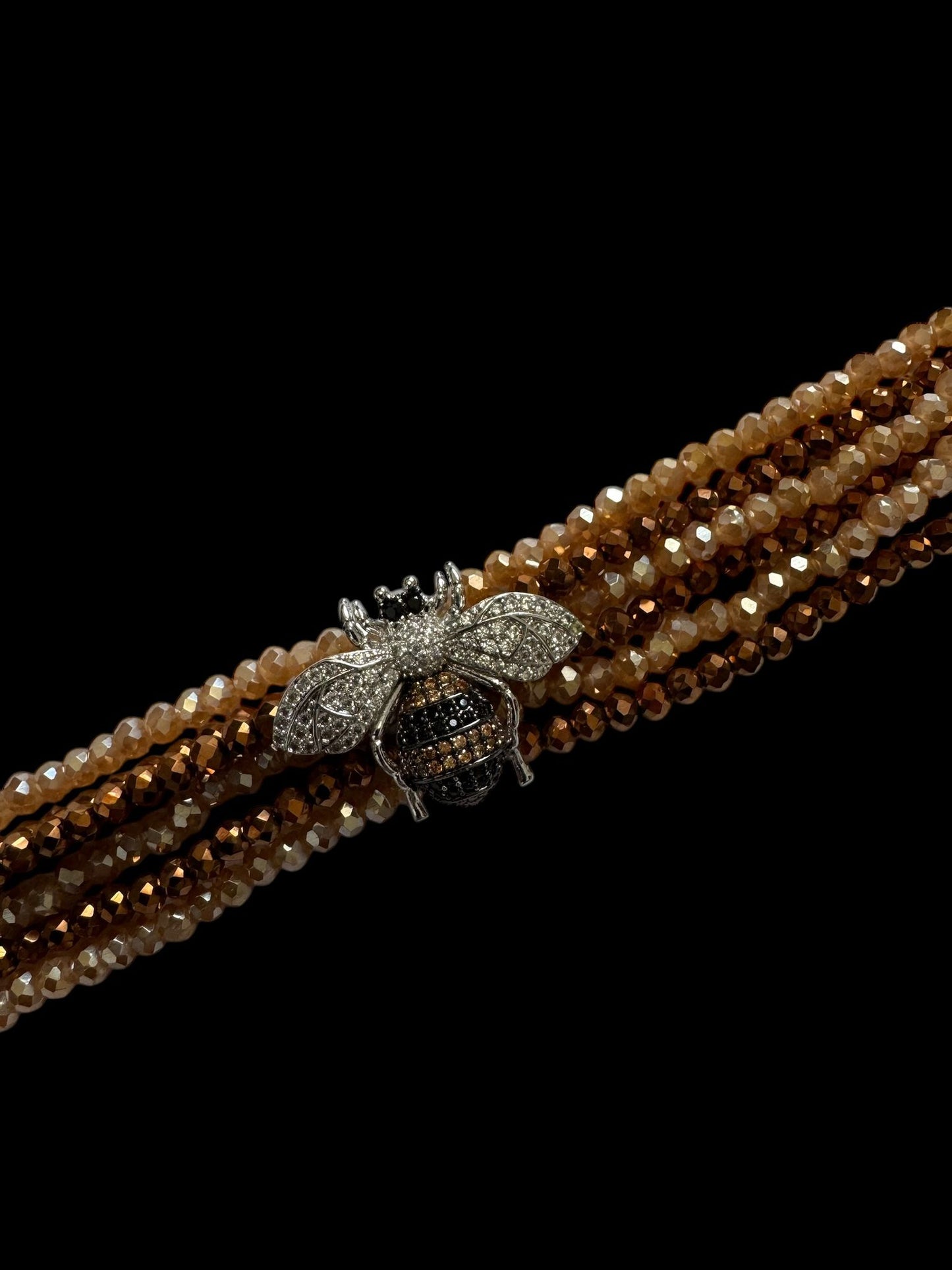 Nature's Elegance Honeybee Charm Bracelet in Color Bronze