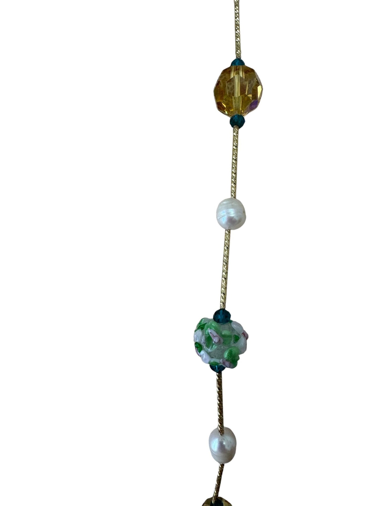 Fresh Water Pearl Swarovski Beads Japanese Carved Glass Bead