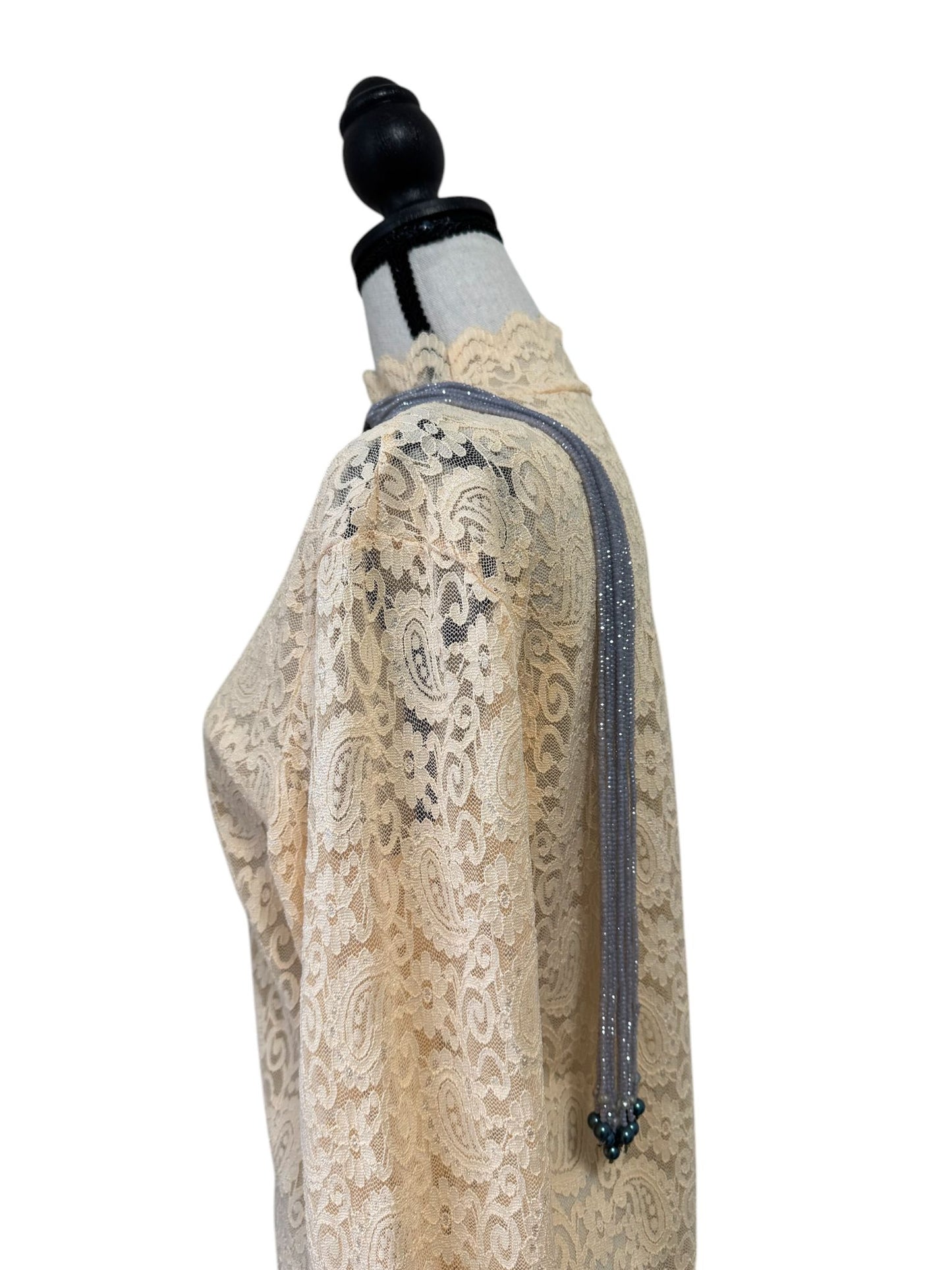 Crystal Scarf Lilac Multiway Drape Style Statement Necklace