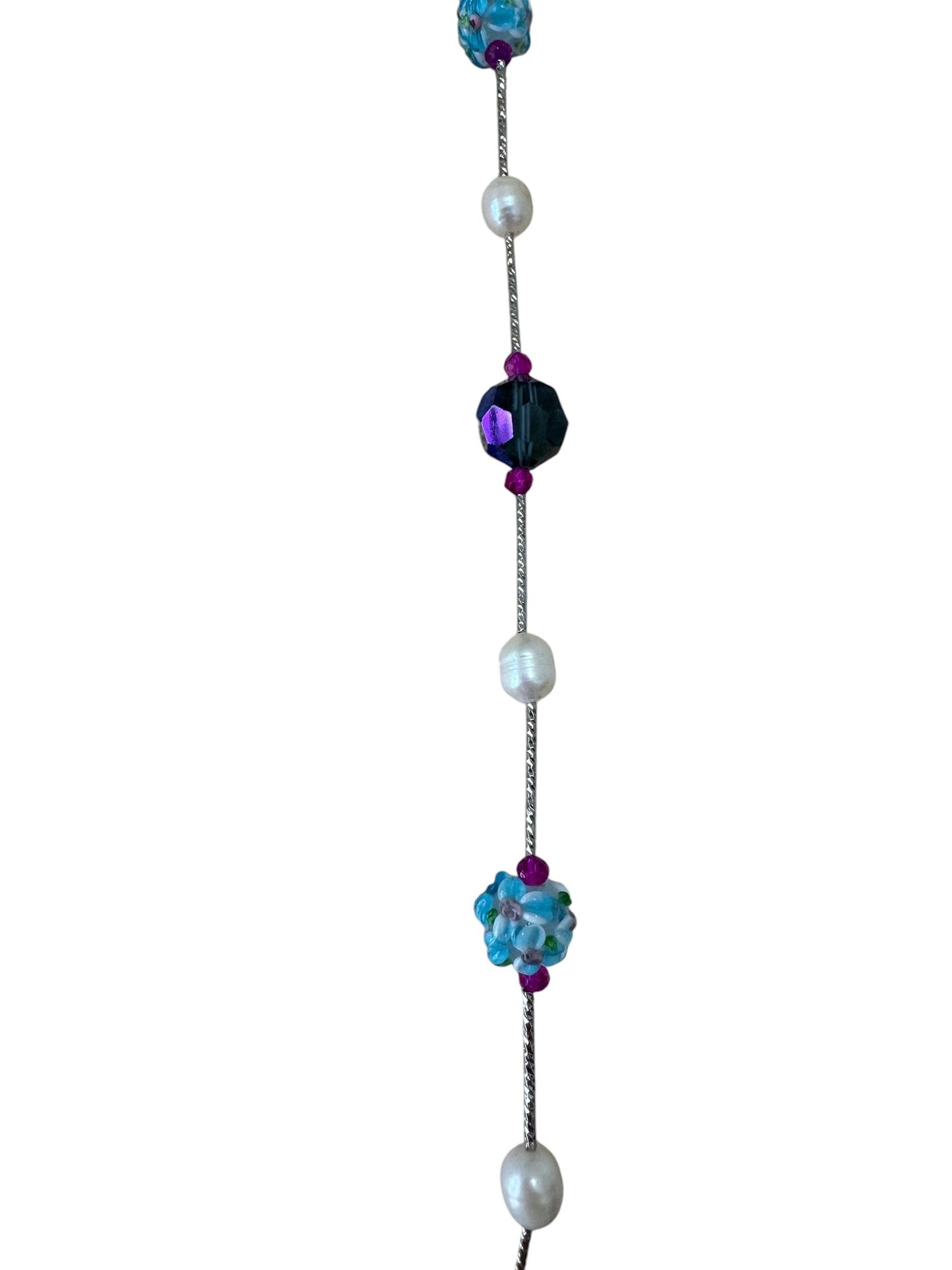 Fresh Water Pearl Swarovski Beads Japanese Carved Glass Bead