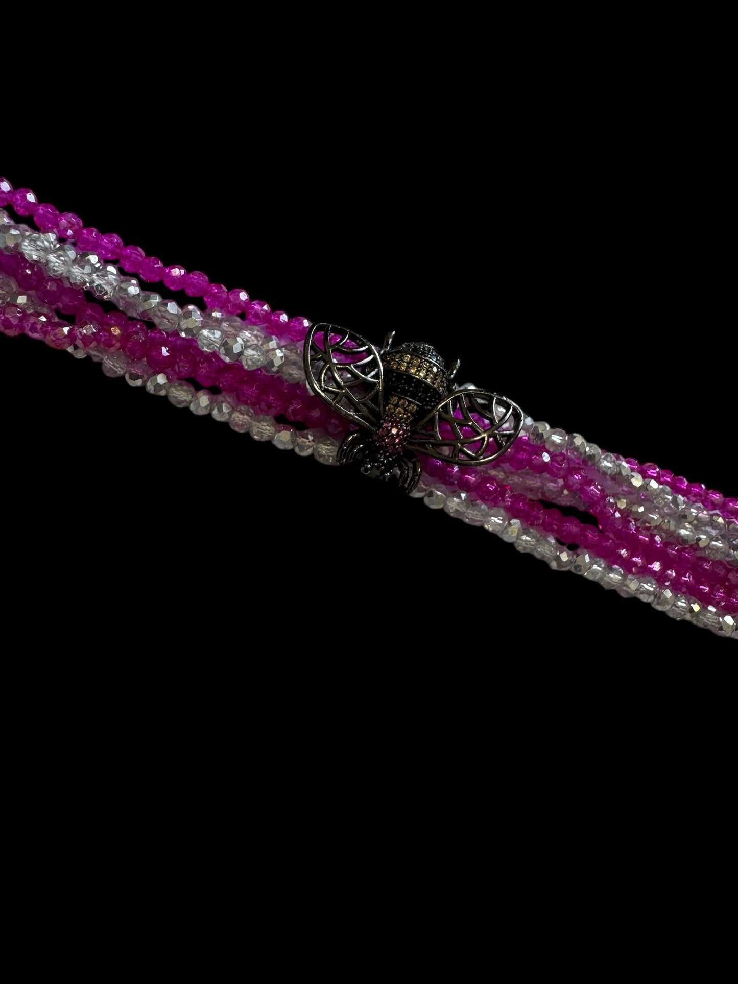 Nature's Elegance Honeybee Charm Bracelet in Color Pink
